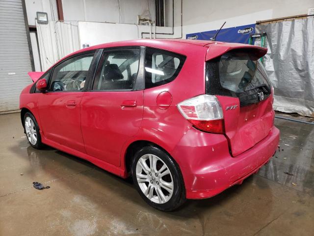 JHMGE8H47AC017172 - 2010 HONDA FIT SPORT RED photo 2