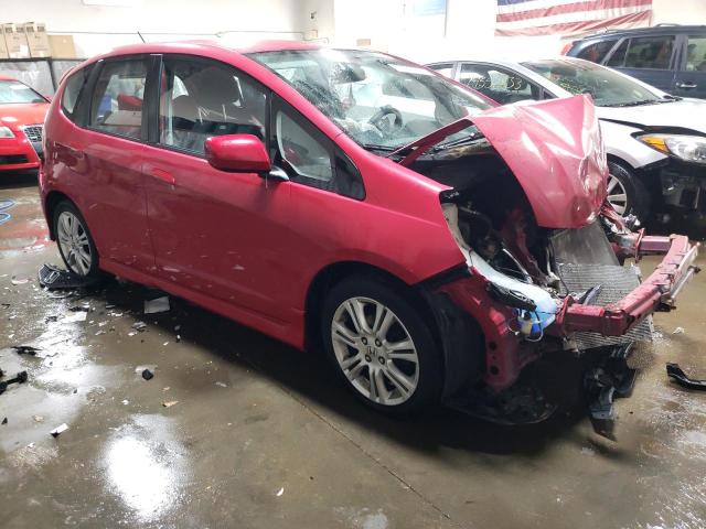 JHMGE8H47AC017172 - 2010 HONDA FIT SPORT RED photo 4