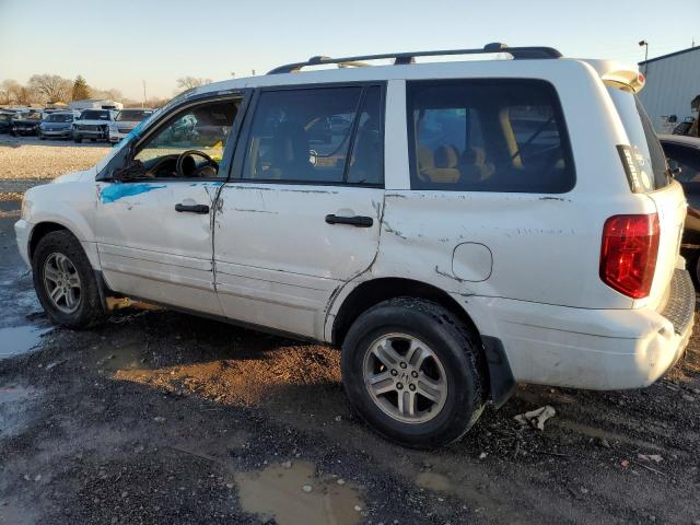 5FNYF18465B002293 - 2005 HONDA PILOT EX WHITE photo 2