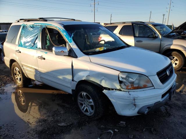 5FNYF18465B002293 - 2005 HONDA PILOT EX WHITE photo 4