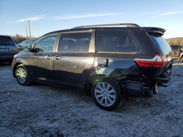 5TDDK3DC6FS101017 - 2015 TOYOTA SIENNA XLE BLACK photo 2