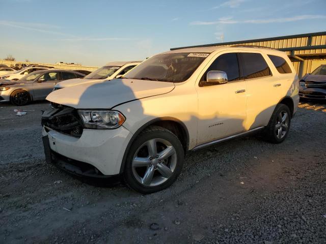 1C4RDJEG3CC158262 - 2012 DODGE DURANGO CITADEL WHITE photo 1