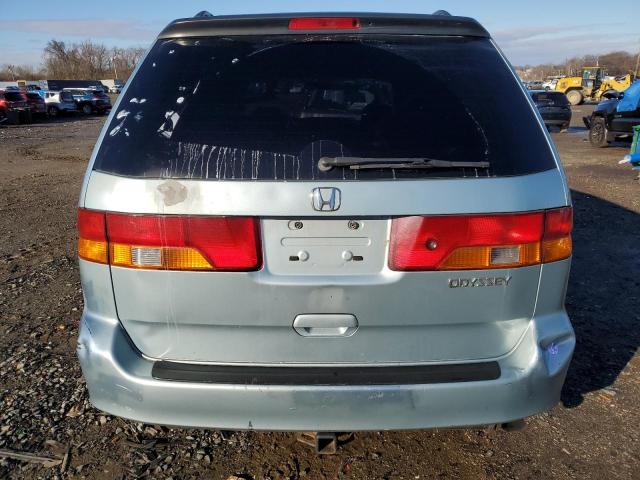 5FNRL18633B121334 - 2003 HONDA ODYSSEY EX BLUE photo 6