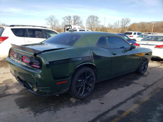 2C3CDZAGXNH140405 - 2022 DODGE CHALLENGER SXT GREEN photo 3