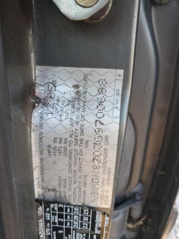 WBADK8303G9700698 - 1986 BMW 528 E AUTOMATIC GRAY photo 12