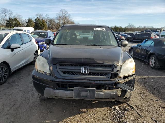 2HKYF18105H564729 - 2005 HONDA PILOT LX BLACK photo 5