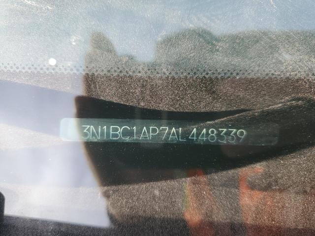 3N1BC1AP7AL448339 - 2010 NISSAN VERSA S SILVER photo 12