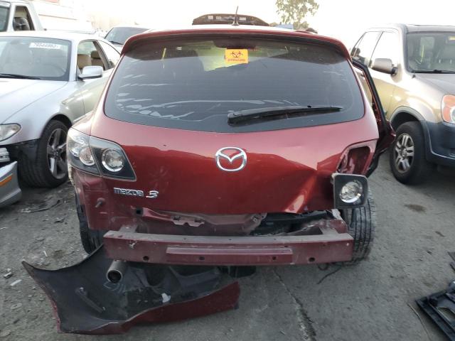 JM1BK344661536942 - 2006 MAZDA 3 HATCHBACK BURGUNDY photo 6