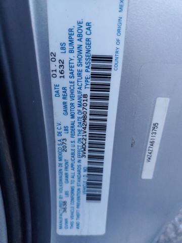 3VWDC21V42M807018 - 2002 VOLKSWAGEN CABRIO GLX 灰色 照片 12