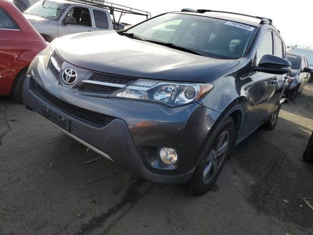 JTMRFREV9FD163374 - 2015 TOYOTA RAV4 XLE GRAY photo 1