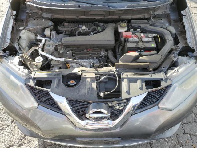 KNMAT2MT0FP562850 - 2015 NISSAN ROGUE S GRAY photo 11