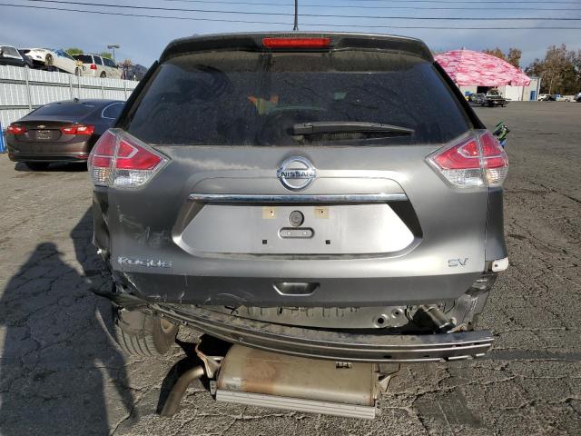 KNMAT2MT0FP562850 - 2015 NISSAN ROGUE S GRAY photo 6