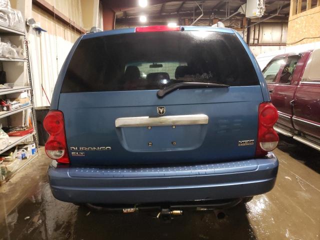 1D4HB48226F133068 - 2006 DODGE DURANGO SLT BLUE photo 6