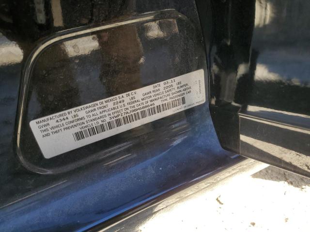 3VWPZ7AJ9BM688646 - 2011 VOLKSWAGEN JETTA S BLACK photo 12