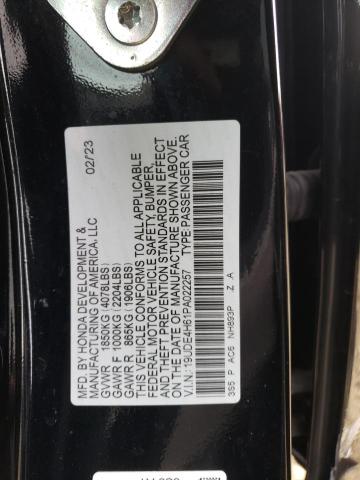 19UDE4H61PA022257 - 2023 ACURA INTEGRA A-SPEC TECH BLACK photo 12