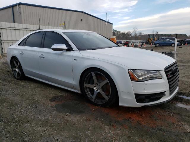 WAUD2AFDXDN008091 - 2013 AUDI S8 QUATTRO WHITE photo 4