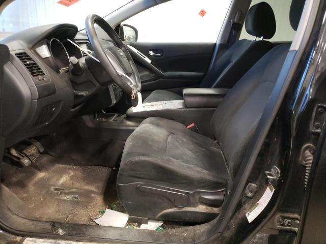 JN8AZ18W59W126510 - 2009 NISSAN MURANO S BLACK photo 7