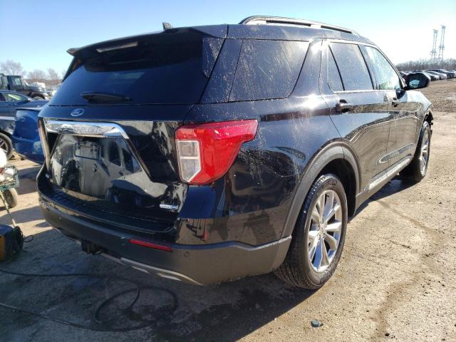 1FMSK8DH7LGB57856 - 2020 FORD EXPLORER XLT BLACK photo 3