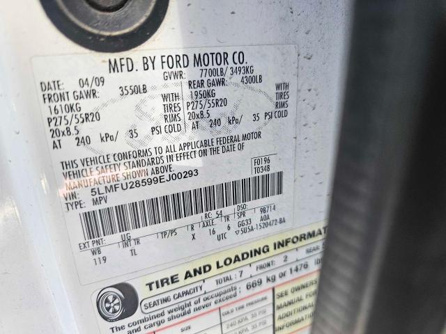 5LMFU28599EJ00293 - 2009 LINCOLN NAVIGATOR 奶油色 照片 10