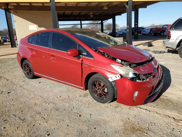 JTDKN3DUXC1493807 - 2012 TOYOTA PRIUS RED photo 4