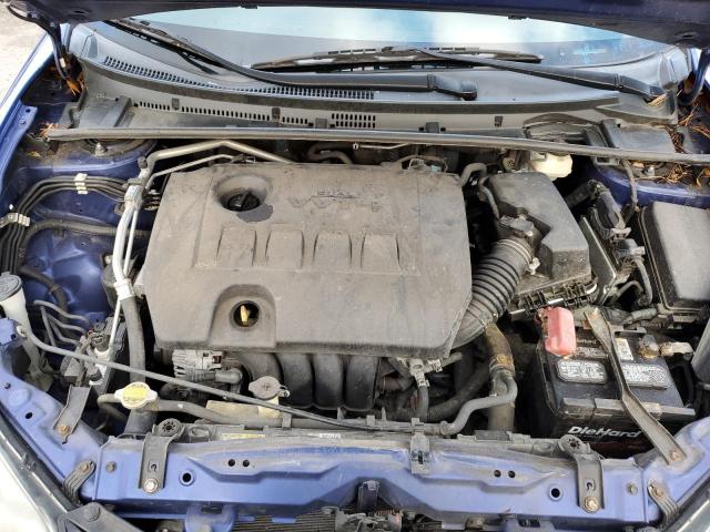 2T1BURHE9GC515273 - 2016 TOYOTA COROLLA L BLUE photo 11