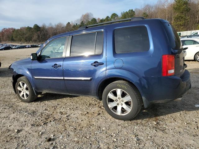 5FNYF4H99EB051582 - 2014 HONDA PILOT TOURING BLUE photo 2