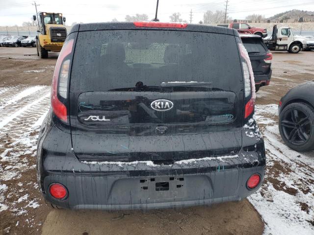 KNDJN2A22K7674761 - 2019 KIA SOUL BLACK photo 6