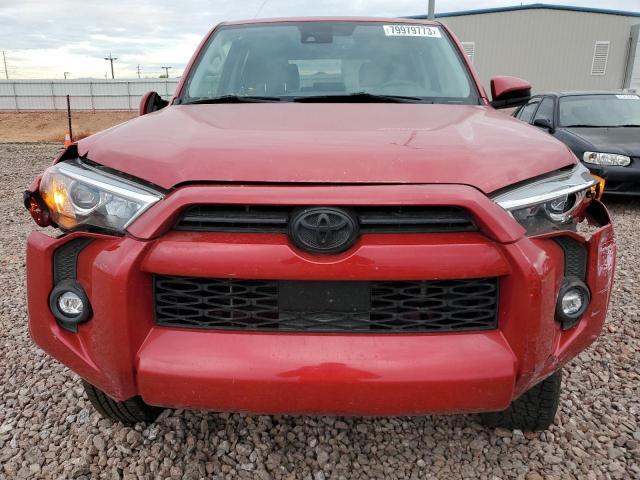 JTEMU5JRXM5863439 - 2021 TOYOTA 4RUNNER SR5/SR5 PREMIUM RED photo 5