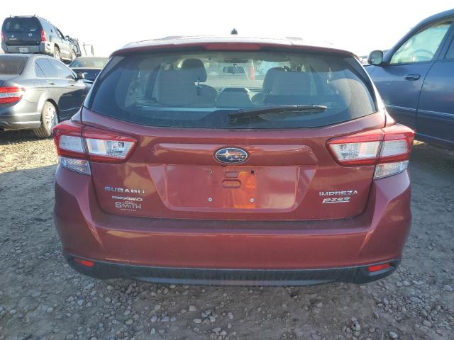 4S3GTAA68H3729808 - 2017 SUBARU IMPREZA BURGUNDY photo 6