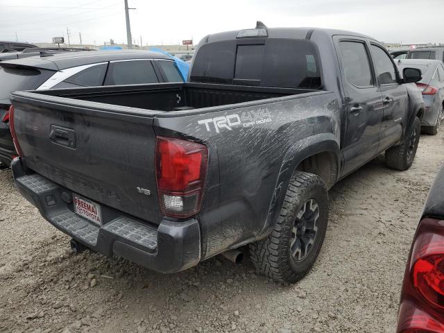 5TFCZ5AN6JX144137 - 2018 TOYOTA TACOMA DOUBLE CAB GRAY photo 3