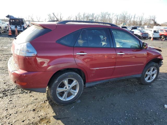 JTJHW31U382048805 - 2008 LEXUS RX 400H BURGUNDY photo 3