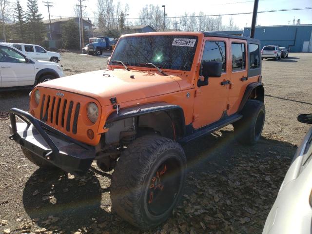 1C4BJWDG4DL563637 - 2013 JEEP WRANGLER U SPORT ORANGE photo 1