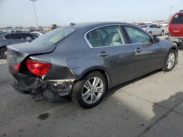 JN1DV6AP2BM600826 - 2011 INFINITI G25 BASE GRAY photo 3