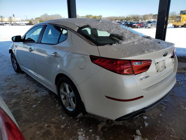 KNAGM4A7XF5651666 - 2015 KIA OPTIMA LX WHITE photo 2