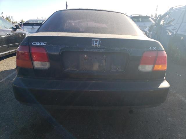 JHMEJ6670WS008198 - 1998 HONDA CIVIC LX BLACK photo 6