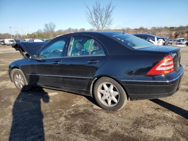 WDBRF64J21F071239 - 2001 MERCEDES-BENZ C 320 BLACK photo 2