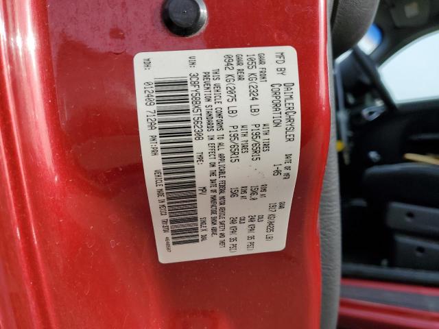 3C8FY58BX5T562308 - 2005 CHRYSLER PT CRUISER TOURING RED photo 12