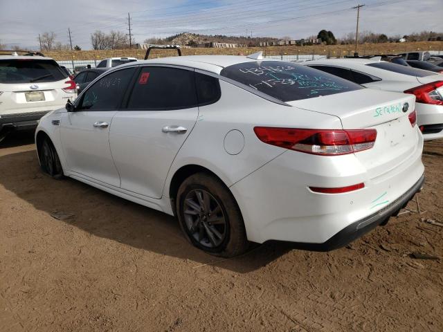 5XXGT4L35LG407527 - 2020 KIA OPTIMA LX WHITE photo 2