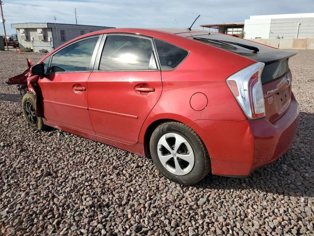 JTDKN3DU9D0346210 - 2013 TOYOTA PRIUS RED photo 2