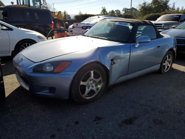 JHMAP11442T003331 - 2002 HONDA S2000 BLUE photo 1