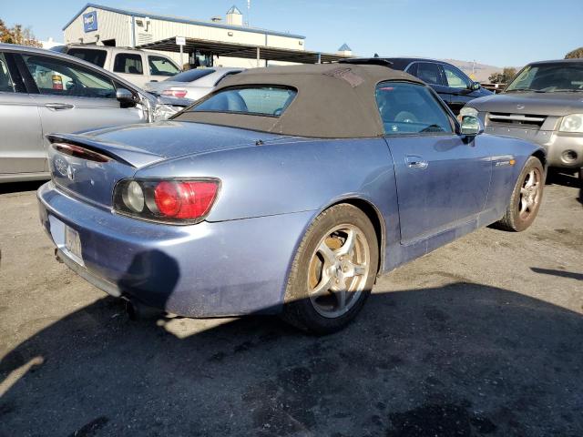 JHMAP11442T003331 - 2002 HONDA S2000 BLUE photo 3