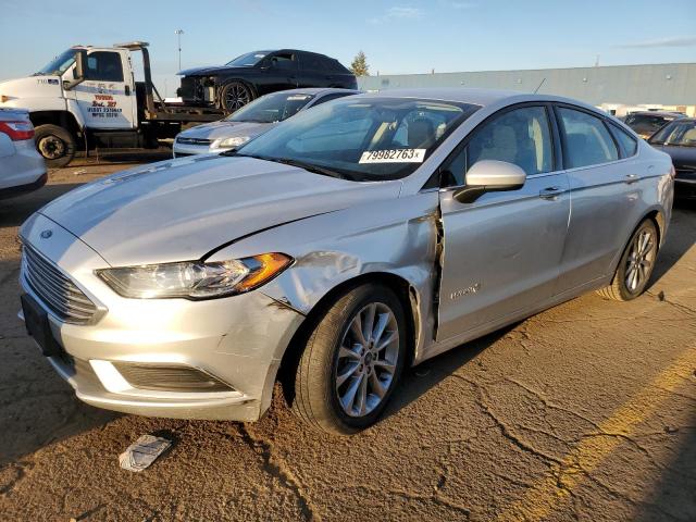 3FA6P0LU6HR222466 - 2017 FORD FUSION SE HYBRID SILVER photo 1