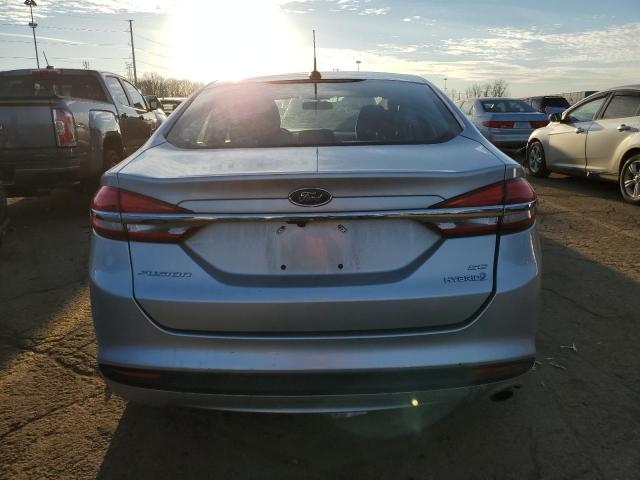 3FA6P0LU6HR222466 - 2017 FORD FUSION SE HYBRID SILVER photo 6