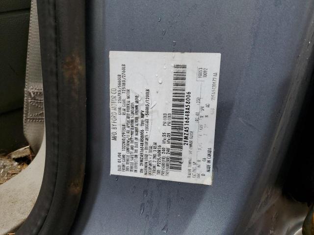 2FMZA51684BA58006 - 2004 FORD FREESTAR SE BLUE photo 12