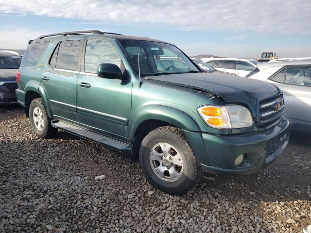 5TDBT48A92S123901 - 2002 TOYOTA SEQUOIA LIMITED GREEN photo 4