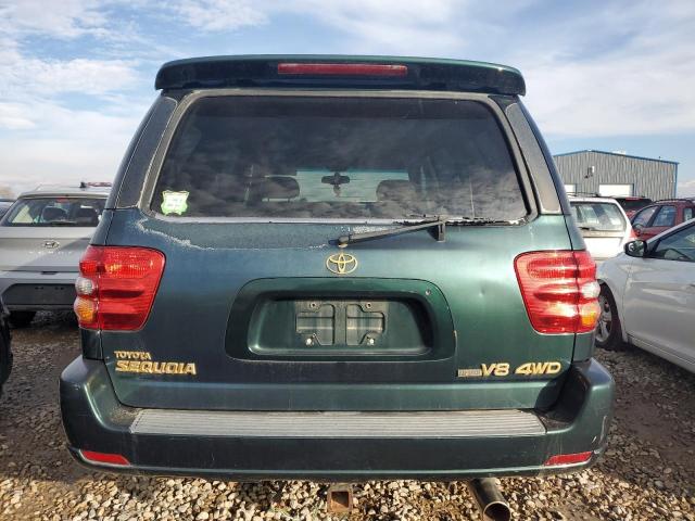 5TDBT48A92S123901 - 2002 TOYOTA SEQUOIA LIMITED GREEN photo 6