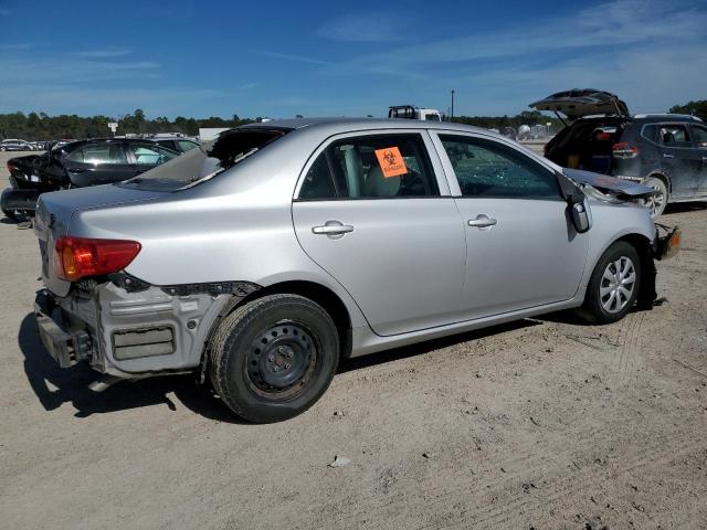 2T1BU4EE7AC530739 - 2010 TOYOTA COROLLA BASE SILVER photo 3