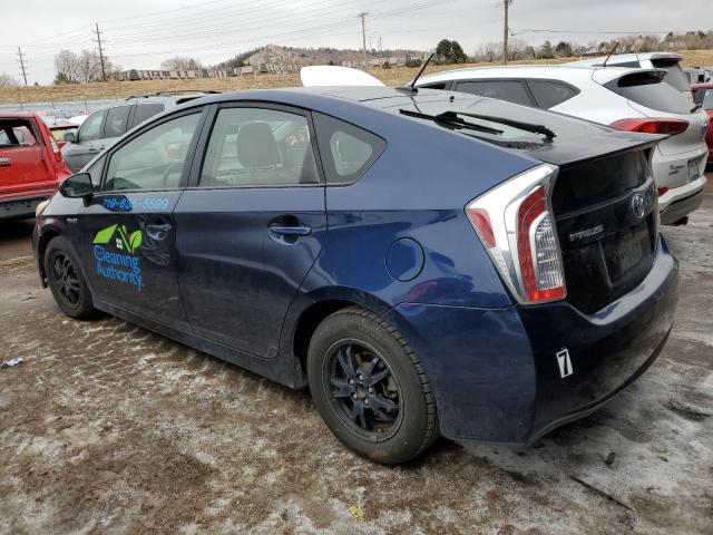 JTDKN3DU9D1630463 - 2013 TOYOTA PRIUS BLUE photo 2