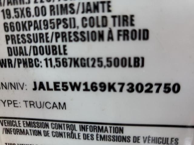 JALE5W169K7302750 - 2019 ISUZU NRR WHITE photo 10