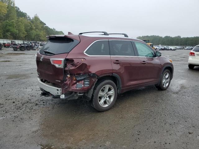 5TDYKRFH8FS060564 - 2015 TOYOTA HIGHLANDER LIMITED BURGUNDY photo 3